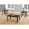Monarch Specialties Table Set, 3pcs Set, Coffee, End, Side, Accent, Living Room, Walnut Laminate, Transitional I 7862P - alternate 2